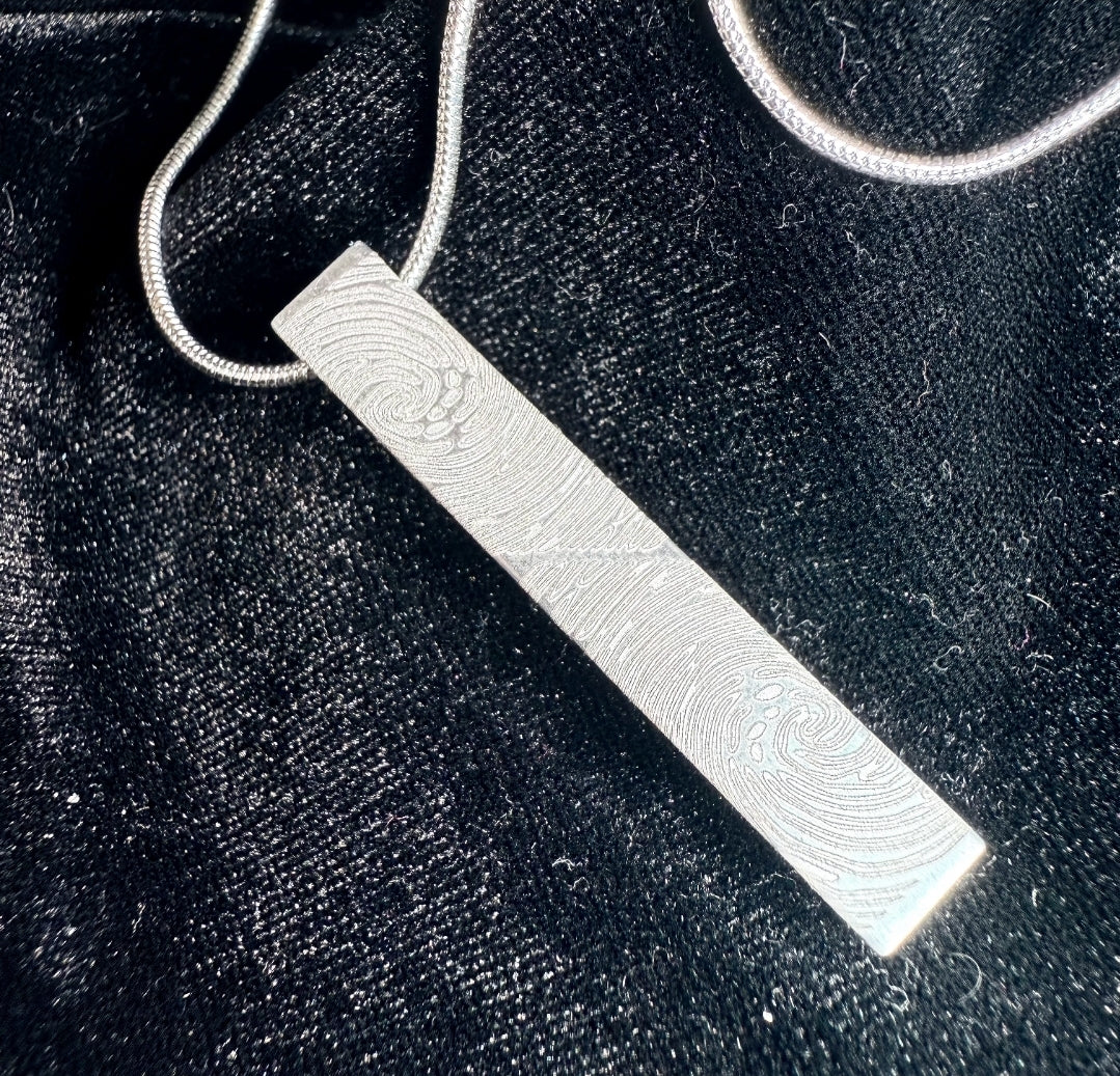 Print Engraved Silver Bar