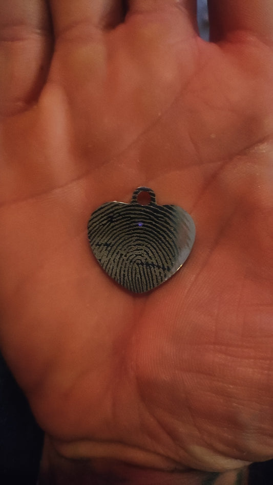 Custom Fingerprint keepsake jewelry