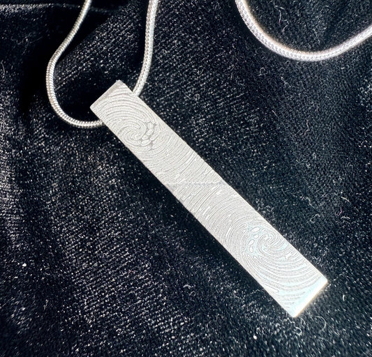 Print Engraved Silver Bar